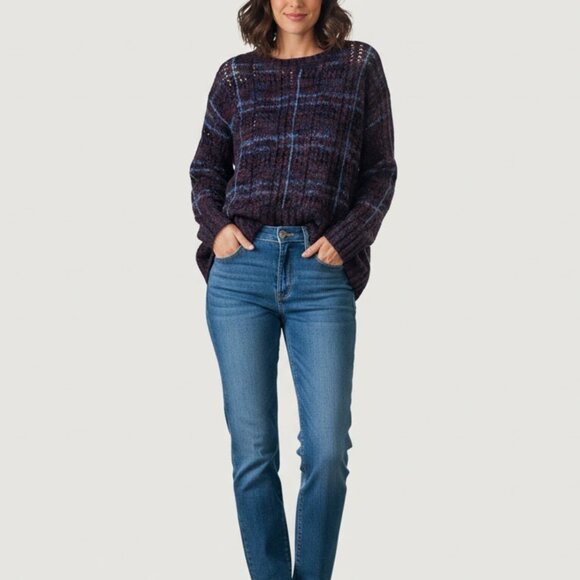 French Connection Womens Chunky Knit Wool Sweater Burgundy Size S - Picture 1 of 10